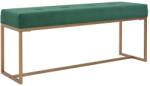 vidaXL Bancă, verde, 120 cm, catifea (247560)