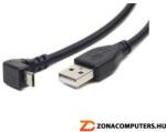  USB2.0 apa to MicroUSB2.0 apa 1, 8m L-csatlakozós(90fokos) kábel CCP-MUSB2-AMBM90-6 GEMBIRD