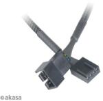 Akasa 4-pin (PWM) ventilátor hosszabbító kábel (30 cm) - 4db [AK-CBFA01-KT04]