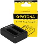 PATONA GoPro HERO 4 Akkumulátor Töltő - Hero4 utazó Dupla-Töltő (Charger) (1983)