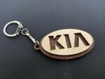  KIA gravírozott fa kulcstartó 6mm nyírfából új kinézet A (DP-UJKIAA)