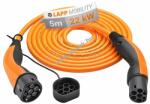 Lapp Type 2 HELIX töltőkábel plug-in hybrid és elektromos autóhoz 7.4kW-ig, 3 fázisú, 7m, narancssárga