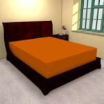 Ralex Husa de pat cu elastic din poliester portocaliu - 160 x 200 cm