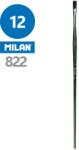 MILAN - Ecset lapos č. 12 - 822 ergonomikus fogantyúval