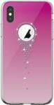 DEVIA Husa de protectie Devia Angel Tears pentru Apple iPhone XS Max cu cristale Roz