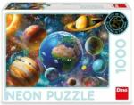 Dino Puzzle Planete 1000 de piese neon (DN541344) Puzzle