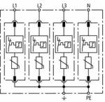 DEHN Túlfeszültség-korlátozó DEHNguard C T2 TN-S 230V/AC 40kA 4M DG M TNS 275 DEHN - 952400 (952400)