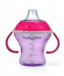 BabyOno Pahar anti-picurare cu băutură răcoritoare BabyOno - liliac/roz