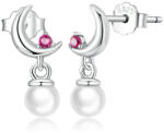 BeSpecial Cercei argint semiluna cu perle (EZT0039)