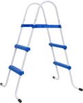 vidaXL Scară de piscină, albastru și alb, 84 cm, oțel (93805)