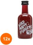 Dead Man's Fingers Set 12 x Rom Dead Mans Fingers, Cafea, Coffee Rum, 37.5% Alcool, Miniatura, 0.05 l