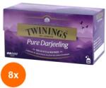 TWININGS Set 8 X Ceai Negru Pure Darjeeling Twinings 25 x 2 g