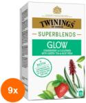 TWININGS Set 9 X Ceai Twinings Superblends Glow cu Capsune si Castravete, 18 x 2 g