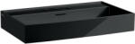 Laufen Kartell by Laufen mosdó 80x46 cm három csaplyukkal és túlfolyóval, fényes fekete H8103360201081 (H8103360201081)