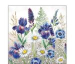 AMBIENTE Szalvéta 25x25cm 20db/csomag Mixed Meadow Flowers, Réti virágok (AMB.12513235)