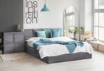  Pat dublu stejar trufa, SOFIA 180 x 200 cm Saltele: Cu saltele Deluxe 10 cm, Somiera pat: Fara somiera