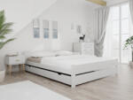  Pat de o persoana alb, IKAROS DOUBLE 120 x 200 cm Saltele: Cu saltele Deluxe 10 cm, Somiera pat: Cu lamele drepte