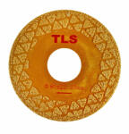  TLS VACUUM 2 SIDE TRIANGLE GOLDEN vákuum forrasztott gyémánt vágó- és csiszolótárcsa 2 oldalas d80 x 22.23 mm
