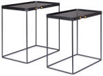 Bizzotto Set 2 masute Zeina 54x31x52 cm, 59.5x36x57 cm (0746853) Masa de cafea