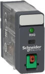SCHNEIDER RXG12B7 Zelio RXG Interfész relé, 1CO, 10A, 24VAC, tesztgomb, LED (RXG12B7)