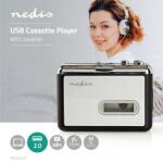 Nedis Kazetta digitalizáló konverter, magnó kazetta konverter, USB, ACGRU100GY