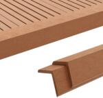 vidaXL Margini cornier pentru terasă WPC, 5 buc, 170 cm, maro deschis (45018)