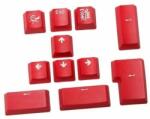 Ducky PBT Double-Shot Keycap Set, piros, 11 billentyű (DKSA11-USPDRNWO1)
