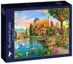 Bluebird Puzzle 1000 db-os puzzle - Lakeside Cottage (90008)