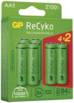 GP Batteries GP AA Recyko+ 2100mAh 1, 2V Ni-MH akkumulátor 6db/csomag (zöld)