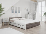  IKAROS ágy 140 x 200 cm, fehér/trüffel tölgy Ágyrács: Lamellás ágyrács, Matrac: Coco Maxi 20 cm matrac