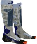 X-Bionic X-Socks Ski Rider 4.0 Stone Grey - Stone Grey Melange/Blue