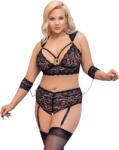 Cottelli Collection Plus size csipkés szett Seductive Bondage, XXXL