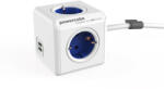 allocacoc PowerCube Extended 4 Plug + 2 USB 1,5 m (1402BL)