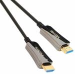 VCOM aktív optikai kábel HDMI (apa-apa) 30m (v2.0, 19M/M, 3D) fekete-ezüst (D3742A-30.0)