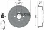 TEXTAR Tambur frana TEXTAR 94031500 (94031500) - automobilus