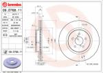 BREMBO Disc frana BREMBO PRIME LINE - UV Coated 09. D768.11 (09.D768.11)