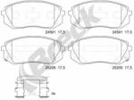 BRECK set placute frana, frana disc BRECK 25205 00 701 00 (25205 00 701 00)