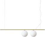 Ideal Lux Perline fehér-sárgaréz függesztett lámpa (IDE-282107) G9 2 izzós IP20 (282107)