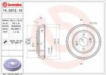 BREMBO Tambur frana BREMBO ESSENTIAL LINE 14. C012.10 (14.C012.10)