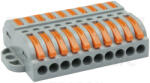 TRACON OVOFT1010 Csavar nélküli vezetékösszekötő, toldó, nyitható 0, 5-4mm2, 32A, 400VAC 10P (OVOFT1010)