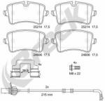 BRECK set placute frana, frana disc BRECK 25214 00 554 10 (25214 00 554 10)