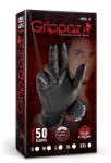 Grippaz Set 50 bucati Manusi negre Grippaz, Nitril, groase si rezistente 2XL