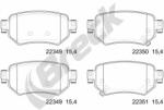 BRECK set placute frana, frana disc BRECK 22349 00 704 00 (22349 00 704 00)