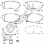 BRECK set placute frana, frana disc BRECK 25698 00 701 00 (25698 00 701 00)