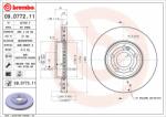 BREMBO Disc frana BREMBO PRIME LINE - UV Coated 09. D772.11 (09.D772.11)