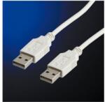 Roline Кабел Roline 11.99. 8909B, USB A(м) към USB A(м), 0, 8m, бял (11.99.8909)