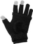 Hurtel Set Manusi Touchscreen 2 in 1, Winter Stripped Gloves, Negru