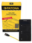 Patona Incarcator Dual Led USB NP-FM50 NP-F550 NP-F750 NP-F970 (PAT-141525S)