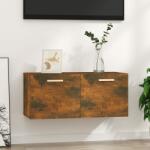 vidaXL Dulap de perete, stejar fumuriu, 80x35x36, 5 cm, lemn compozit (817603) Raft