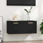 vidaXL Dulap de perete, negru, 80x35x36, 5 cm, lemn compozit (812925) Raft